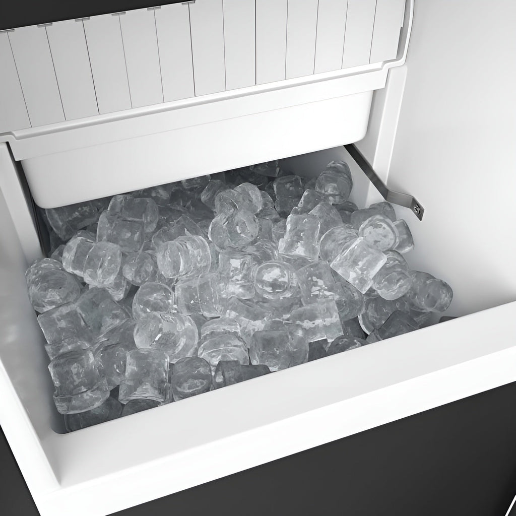 Avallon 15 Inch Wide 26 Lbs. Built-In / Free Standing Outdoor Ice Maker with 56 Lbs. Daily Ice Production and Factory Installed Pump - AIMG151PSSORH