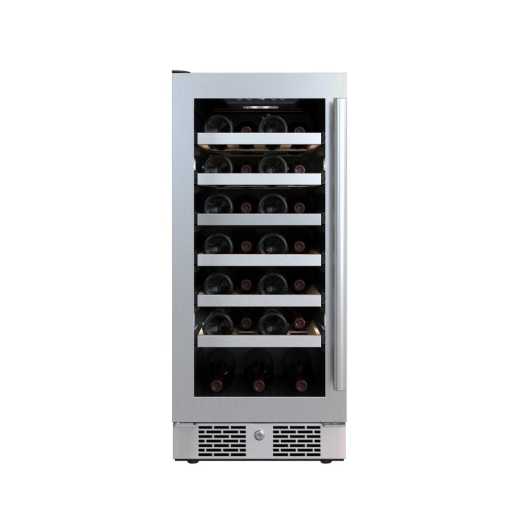 Avallon 15 Inch Wide 27 Bottle Capacity Single Zone Wine Cooler with Left Swing Door - AWC152SZLH