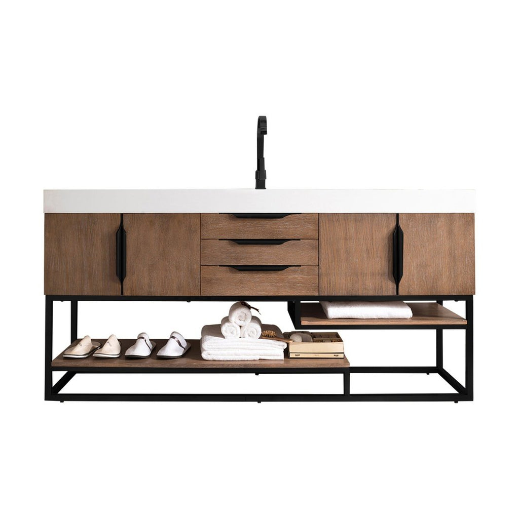 James Martin Vanities Columbia 72" Single Vanity - 388-V72S-AGR-MB-DGG