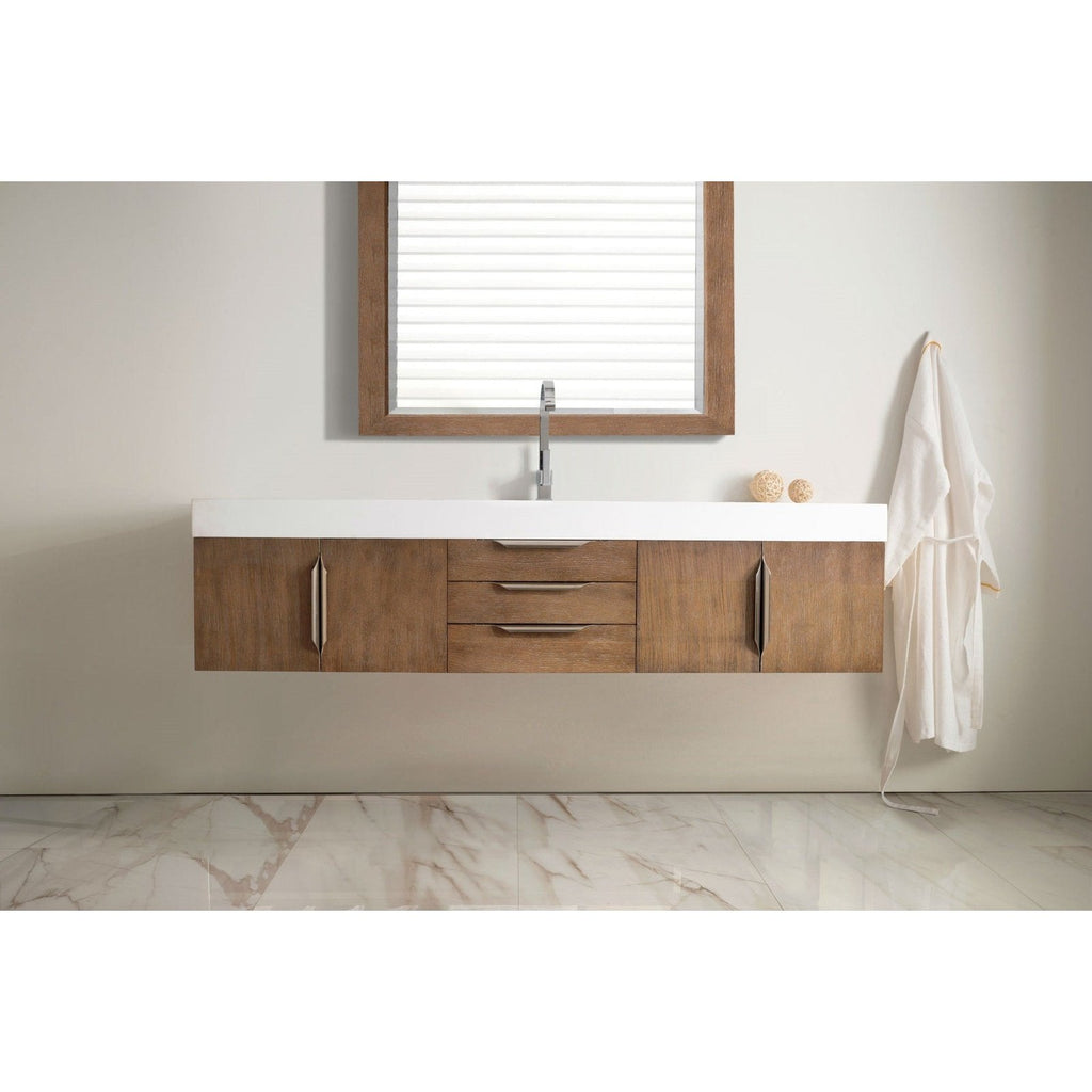 James Martin Vanities Mercer Island 72" Single Vanity - 389-V72S-AGR-G-DGG