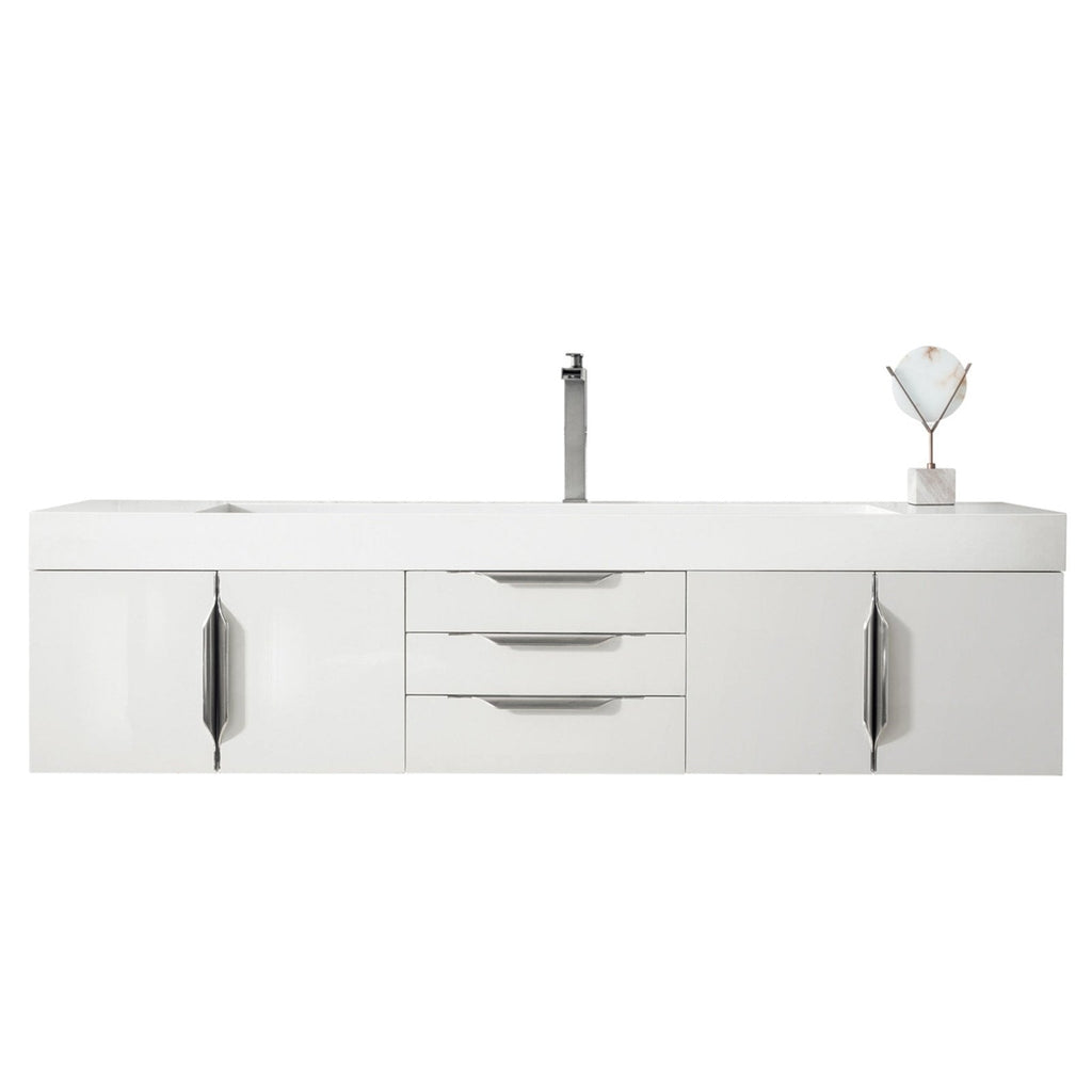 James Martin Vanities Mercer Island 72" Single Vanity - 389-V72S-AGR-G-DGG
