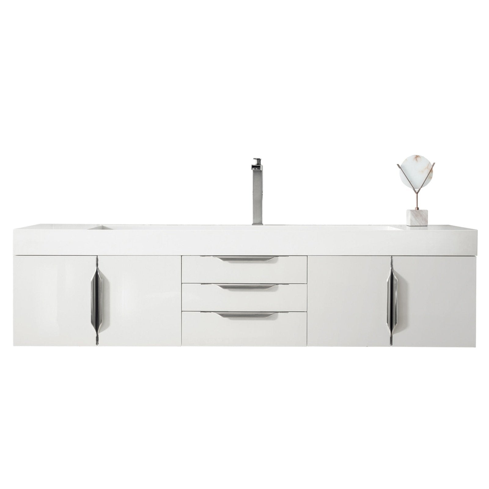 James Martin Vanities Mercer Island 72" Single Vanity - 389-V72S-AGR-G-DGG