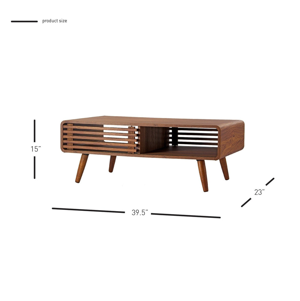 New Pacific Direct Wilson Slat Coffee Table  - 1340005