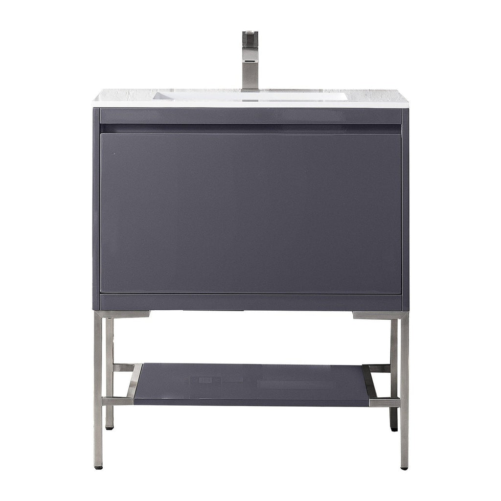 James Martin Vanities Milan 31.5" Single Vanity Cabinet - 801V31.5GWRGDCHB
