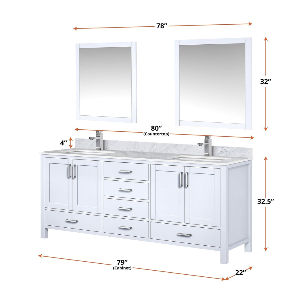 Jacques 84" x 22" Double Bath Vanity - Backyard Provider