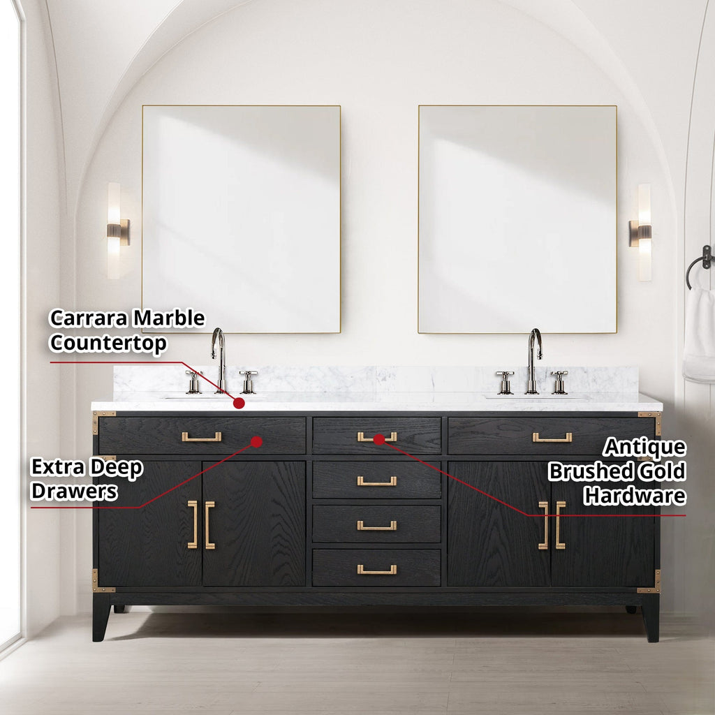 Laurel 80" x 22" Double Bath Vanity - Backyard Provider