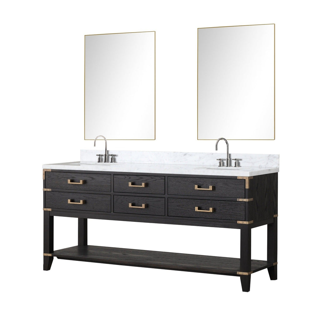 Norwalk 72" x 22" Double Bath Vanity - Backyard Provider