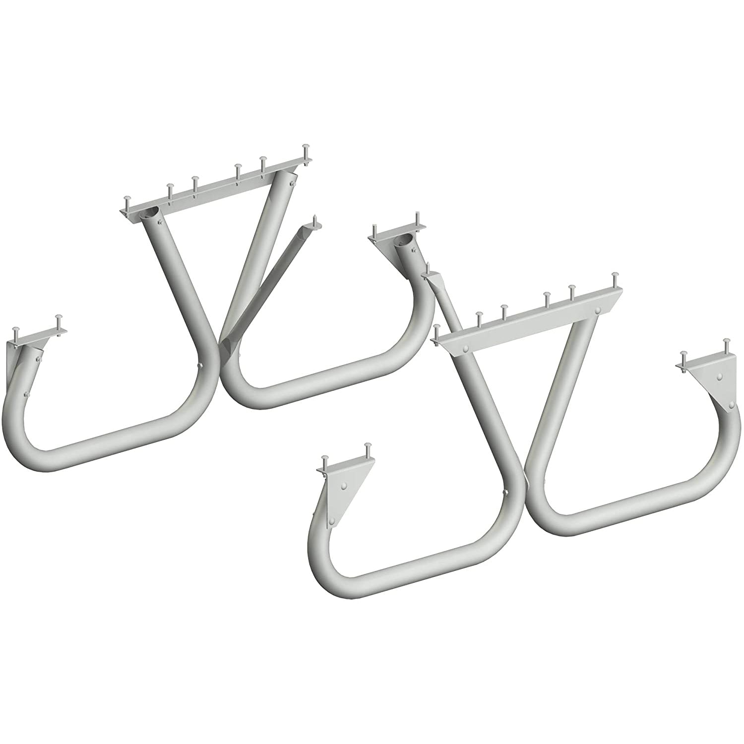 Pilot Rock 2 Pack 6'/8' Outdoor Steel Non Tip Picnic Table Leg Kits (Frame Only) - 415897