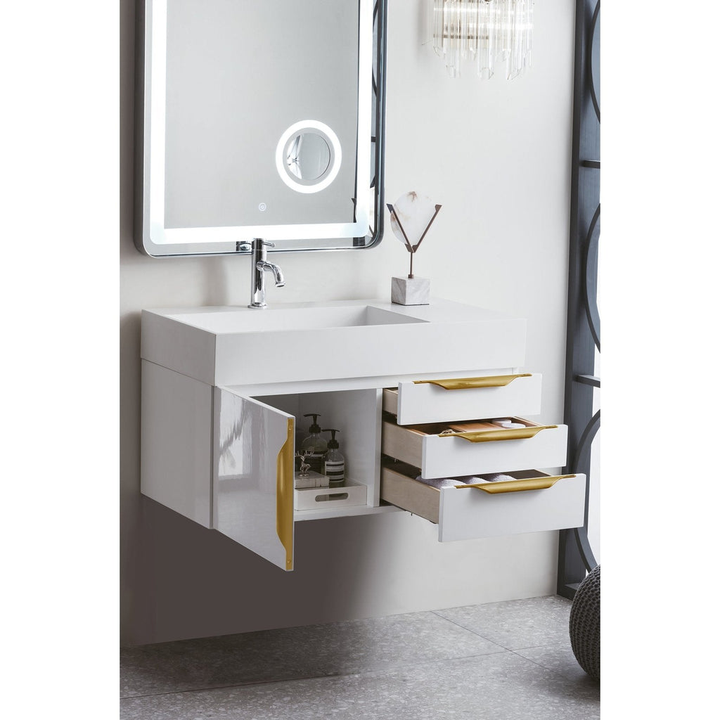 James Martin Vanities Mercer Island 36" Single Vanity - 389-V36-AGR-G-DGG