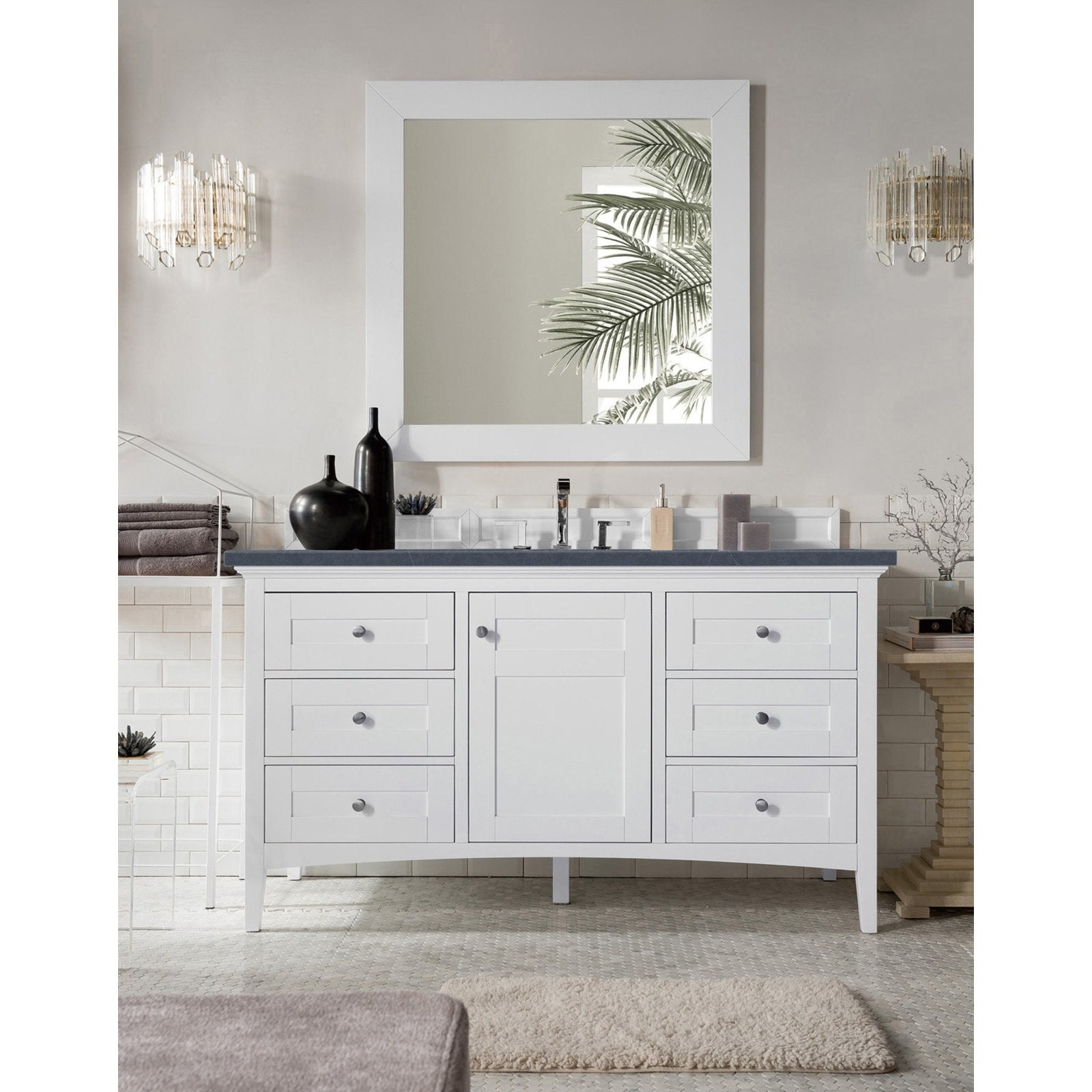 James Martin Vanities Palisades 60" Single Vanity - 527-V60S-BW-3AF