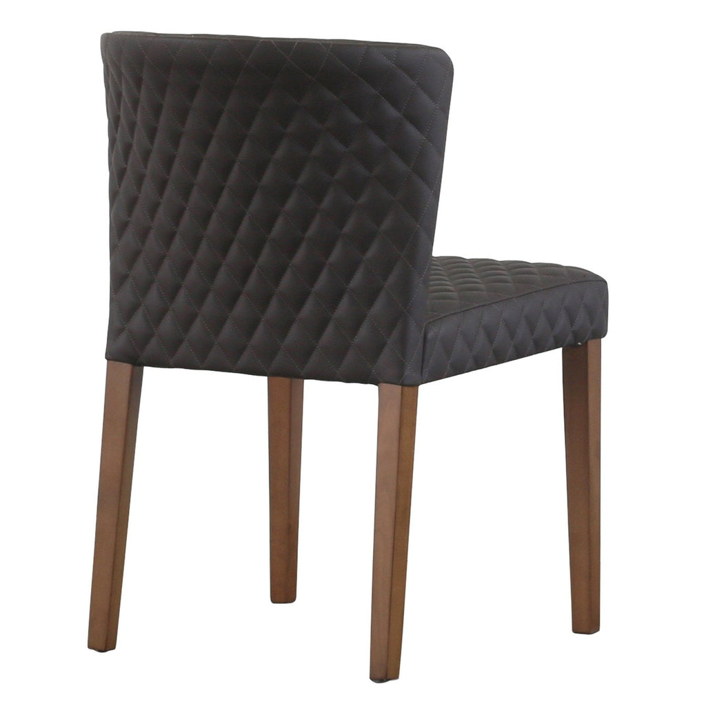 New Pacific Direct Albie Diamond Stitching PU Leather Chair, (Set of 2)  - 3900047-401