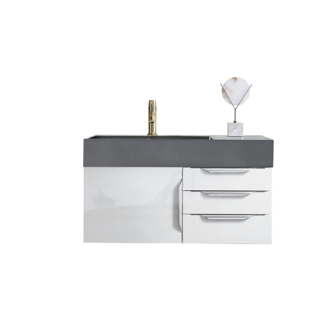 James Martin Vanities Mercer Island 36" Single Vanity - 389-V36-AGR-G-DGG