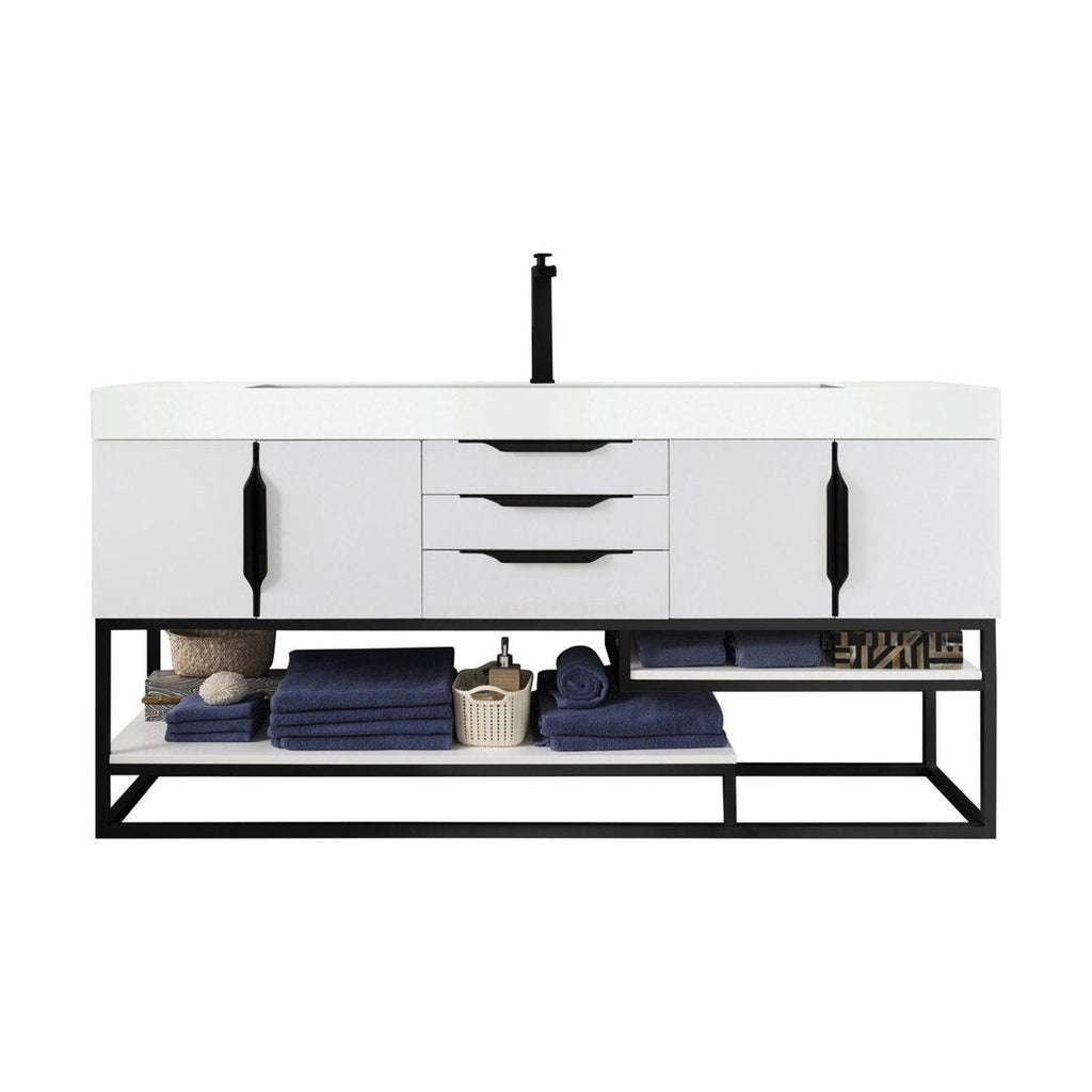 James Martin Vanities Columbia 72" Single Vanity - 388-V72S-AGR-MB-DGG