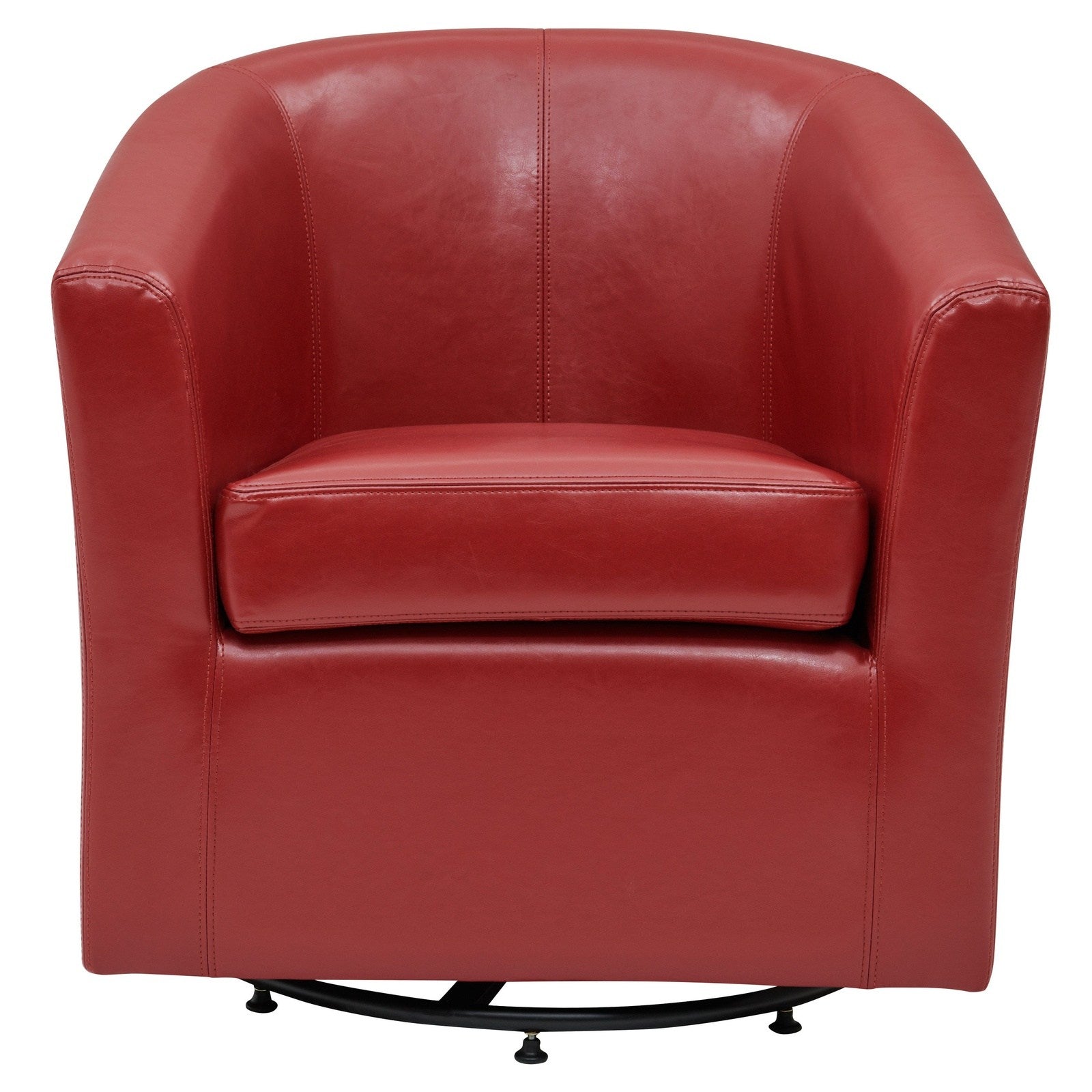 New Pacific Direct Hayden Swivel Bonded Leather Char  - 193012B-67