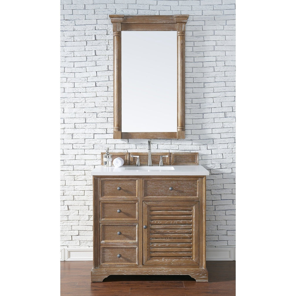 James Martin Vanities Savannah 36" Driftwood Single Vanity - 238-104-5511-3AF
