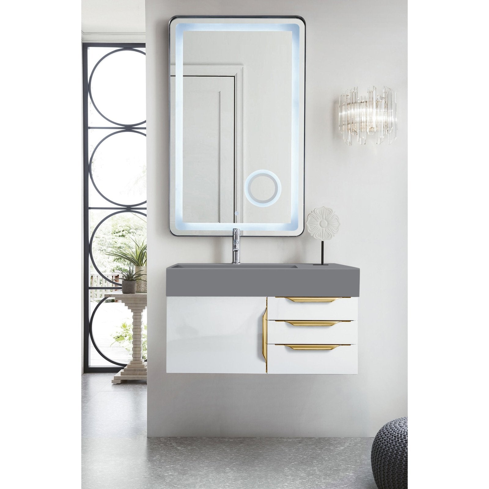 James Martin Vanities Mercer Island 36" Single Vanity - 389-V36-AGR-G-DGG