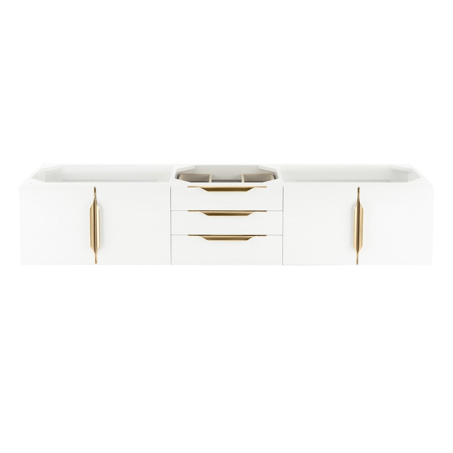 James Martin Vanities Mercer Island 72" Double Vanity - 389-V72D-AGR-G-DGG