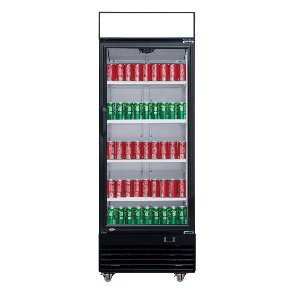 Chef AAA - TSM-12R Commercial Single Glass Swing Door Merchandiser Refrigerator - TSM-12R