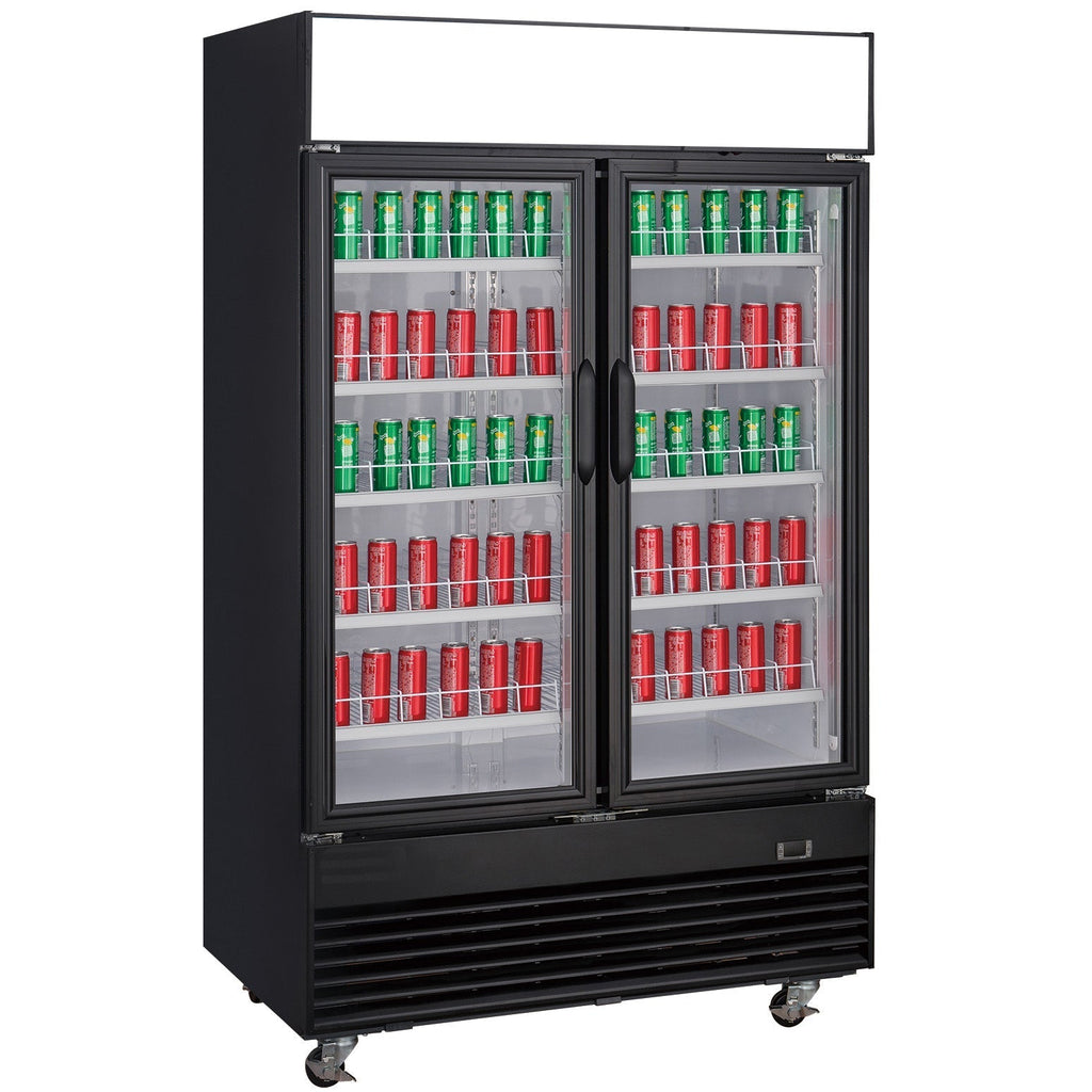 Chef AAA - TSM33R Commercial 39" 2 Glass Door Merchandiser Refrigerator 33.5 cu.ft. - TSM33R