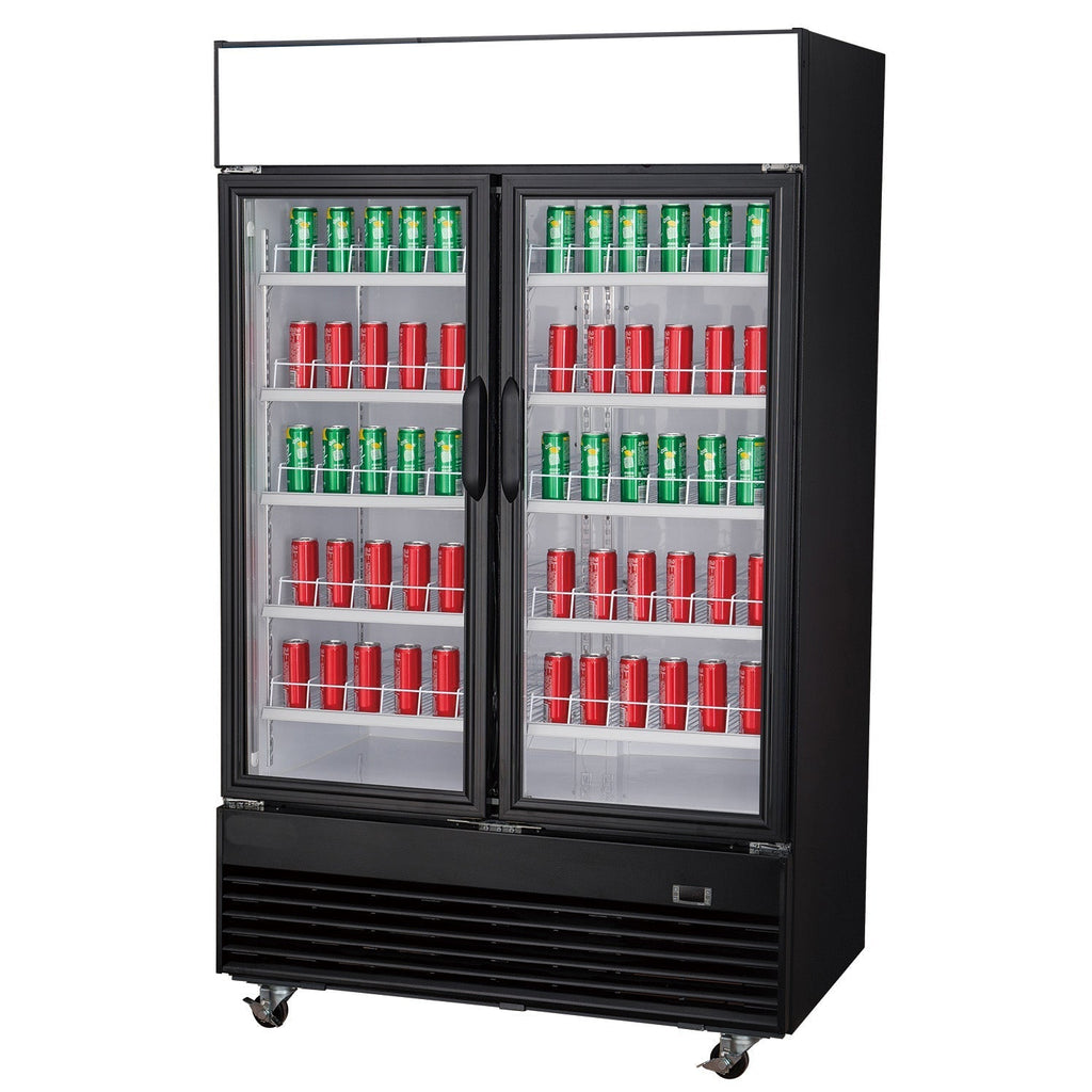 Chef AAA - TSM41R Commercial 47" 2 Glass Door Refrigerator 41.2 cu. ft. - TSM41R