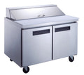 Chef AAA - TSP60 Commercial 60" 16 Pan Salad Sandwich Food Prep Table Refrigerator - TSP60