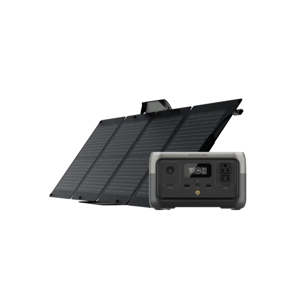 GREE EcoFlow RIVER 2 Portable Power Station + 110W Portable Solar Panel - RIVER2-110-1-US