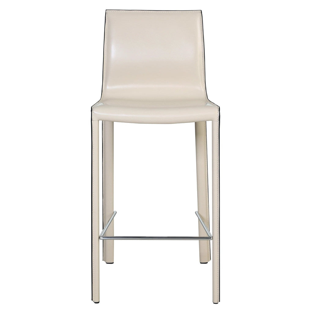 New Pacific Direct Gervin Recycled Leather Counter Stool, (Set of 2) -  448526R-98