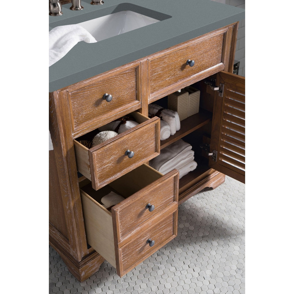 James Martin Vanities Savannah 36" Driftwood Single Vanity - 238-104-5511-3AF