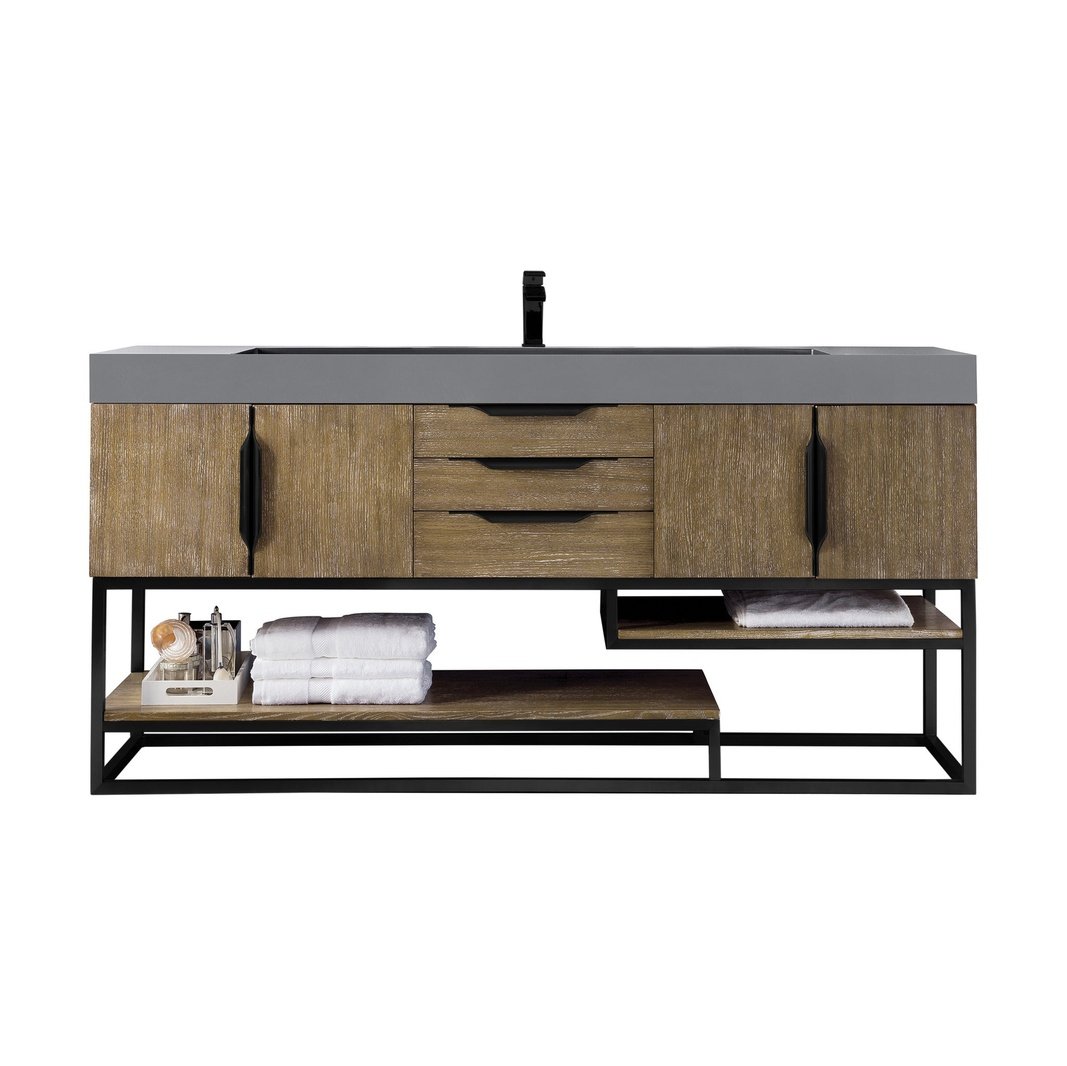 James Martin Vanities Columbia 72" Single Vanity - 388-V72S-AGR-MB-DGG