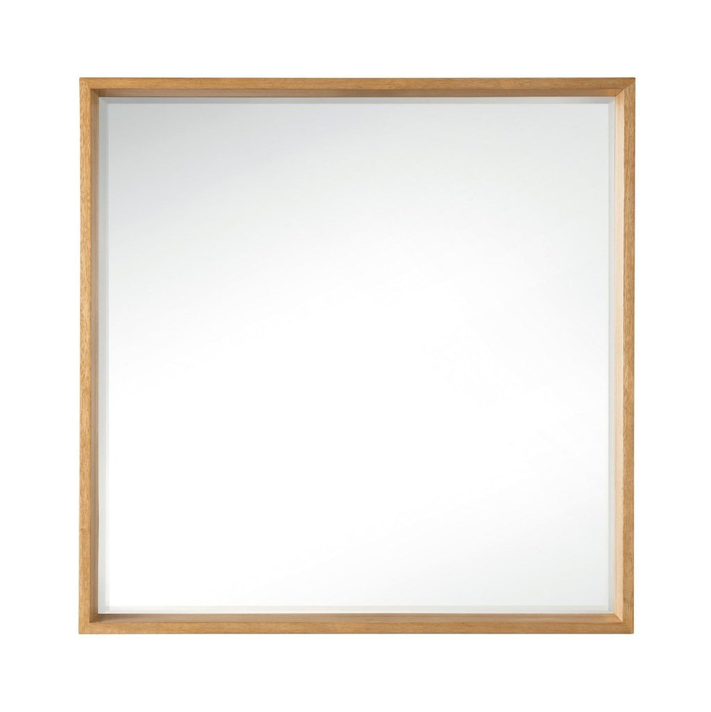 James Martin Vanities Milan 35.4" Square Cube Mirror - 803-M35.4-GW