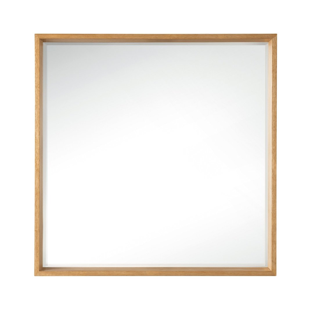 James Martin Vanities Milan 35.4" Square Cube Mirror - 803-M35.4-GW