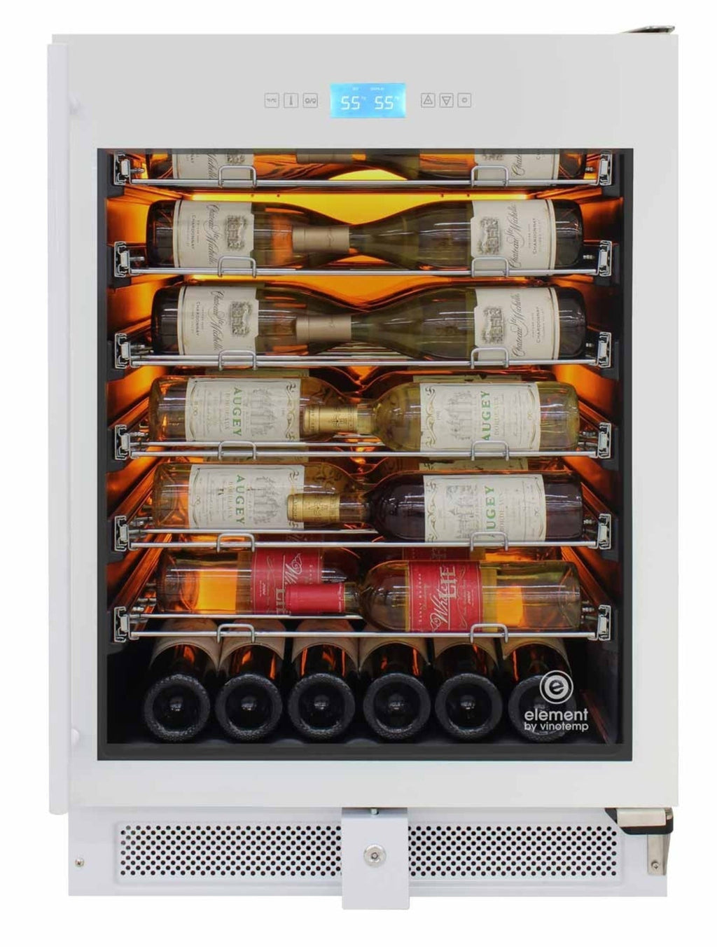 Vinotemp 41-Bottle Single-Zone Wine Cooler (White) - EL-WCU105-02