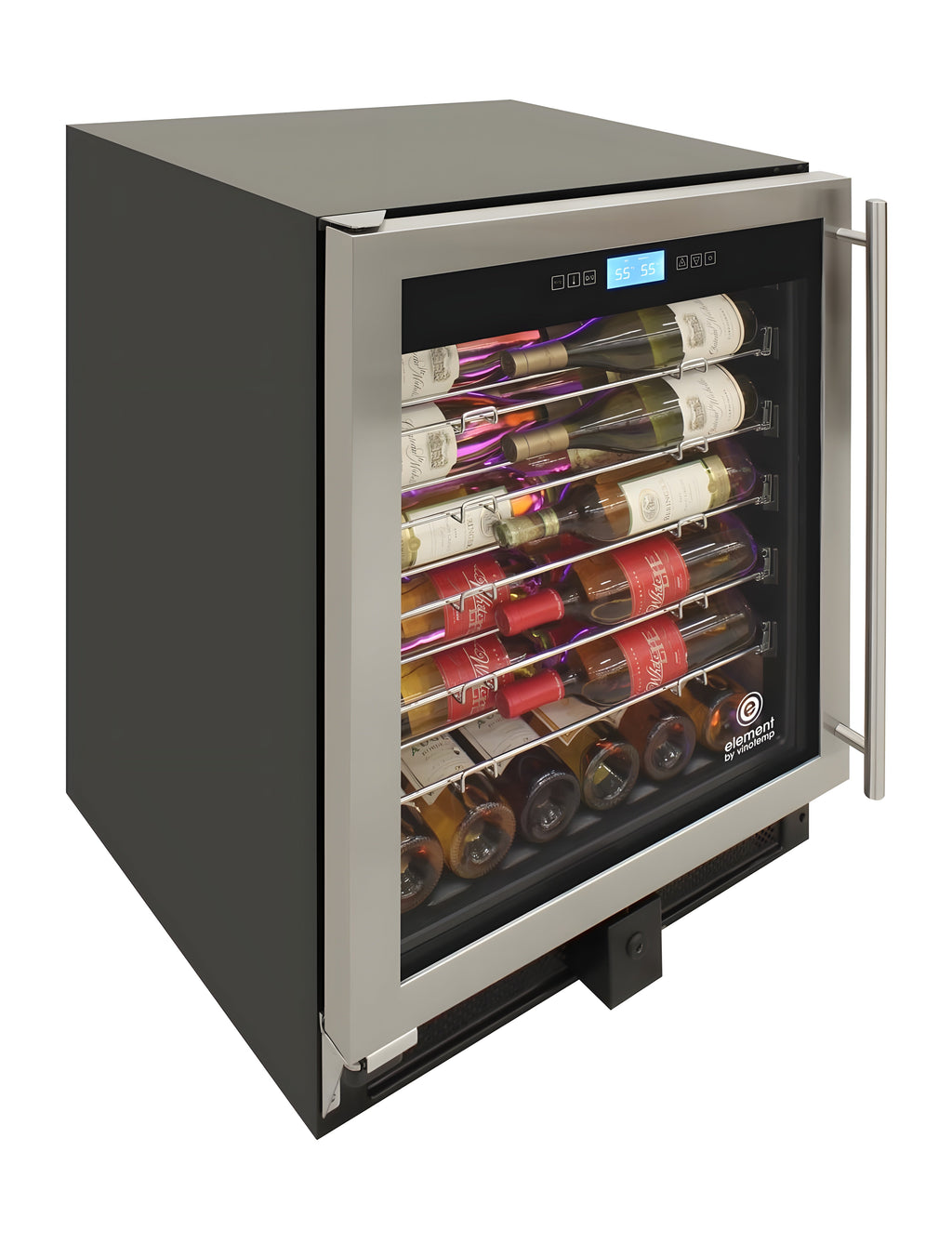 Vinotemp 41-Bottle Single-Zone Wine Cooler (Stainless) - Left Hinge - EL-WCU111-02