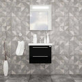 Casa Mare Elke 24" Bathroom Vanity and Ceramic Sink Combo with LED Mirror - Elke60GB-24