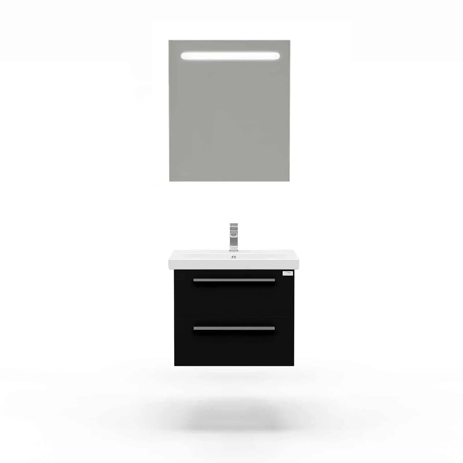 Casa Mare Elke 32" Bathroom Vanity and Ceramic Sink Combo with LED Mirror - Elke80GB-32