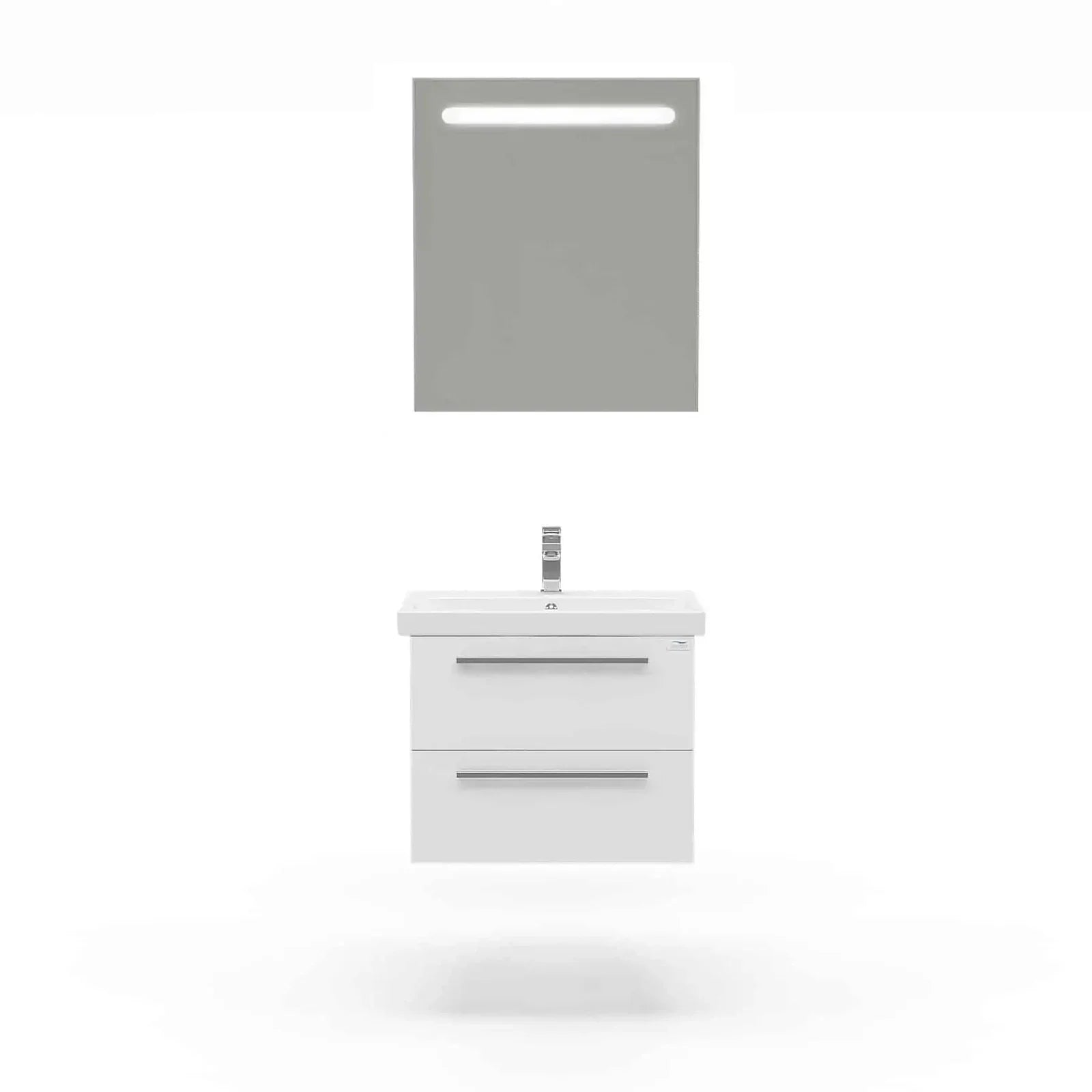 Casa Mare Elke 32" Bathroom Vanity and Ceramic Sink Combo with LED Mirror - Elke80GB-32
