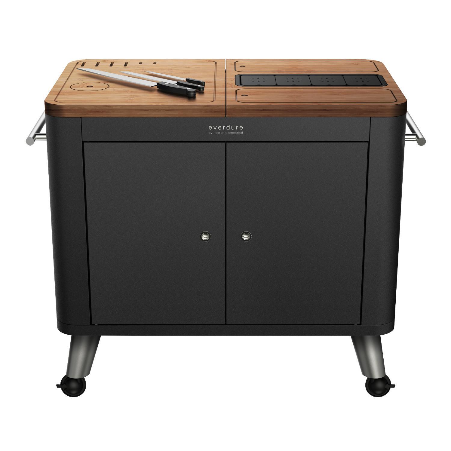 Everdure By Heston Blumenthal Indoor/Outdoor 40-Inch Mobile Prep Kitchen  - PKB