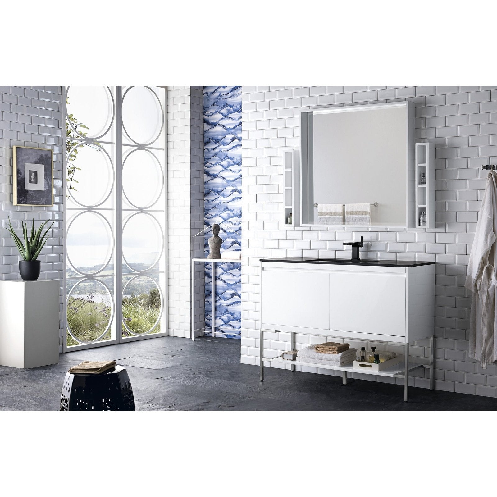 James Martin Vanities Milan 47.3" Single Vanity Cabinet - 801V47.3GWRGDCHB