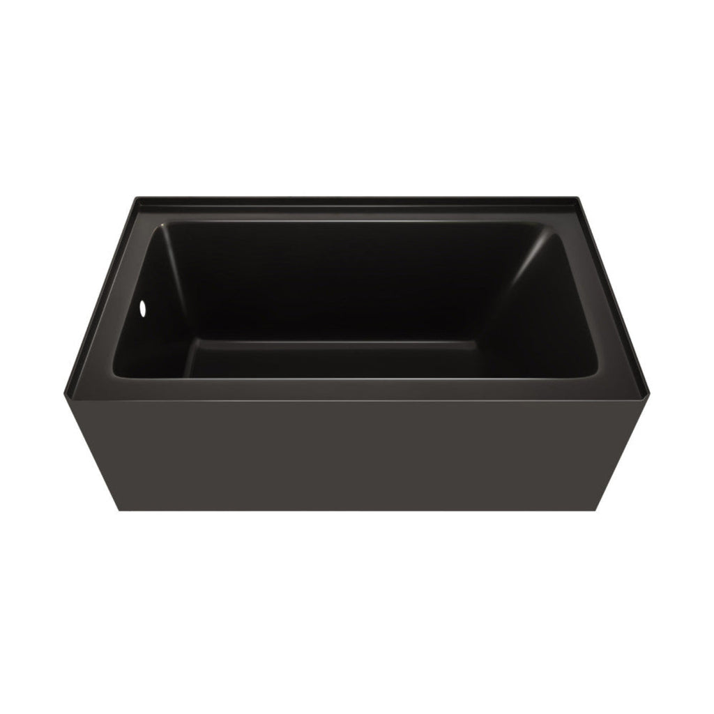 Char-Griller Voltaire 54 x 30 Skirted Left Drain Soaking Apron Bathtub in Glossy Black -1769836461710_171