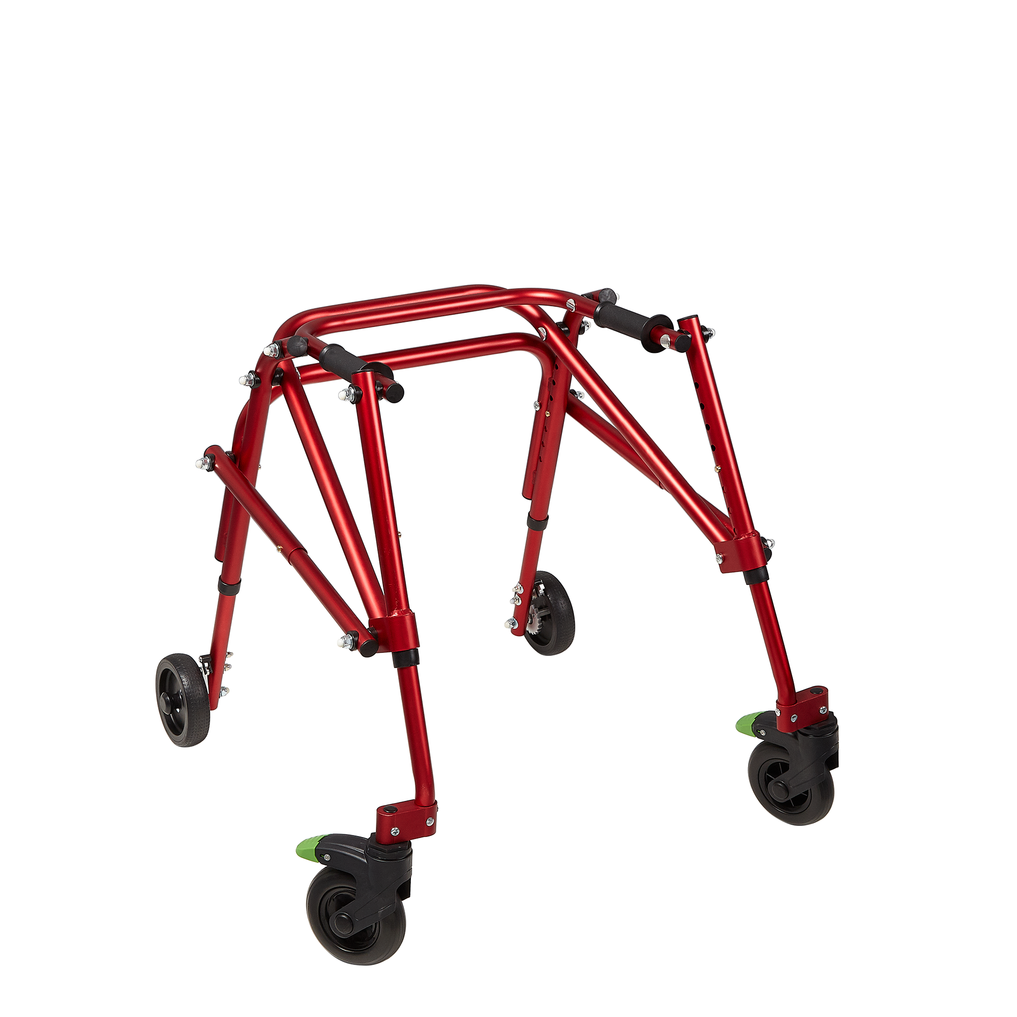 Tru Grit Klip 4 Wheeled Lightweight Walker/Gait Trainer – Small Red - 1770266655083_759