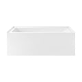 Char-Griller Voltaire 60" x 30" Left Drain Skirted Soaking Bathtub with Apron ADA Height in G - 1769834593246_440