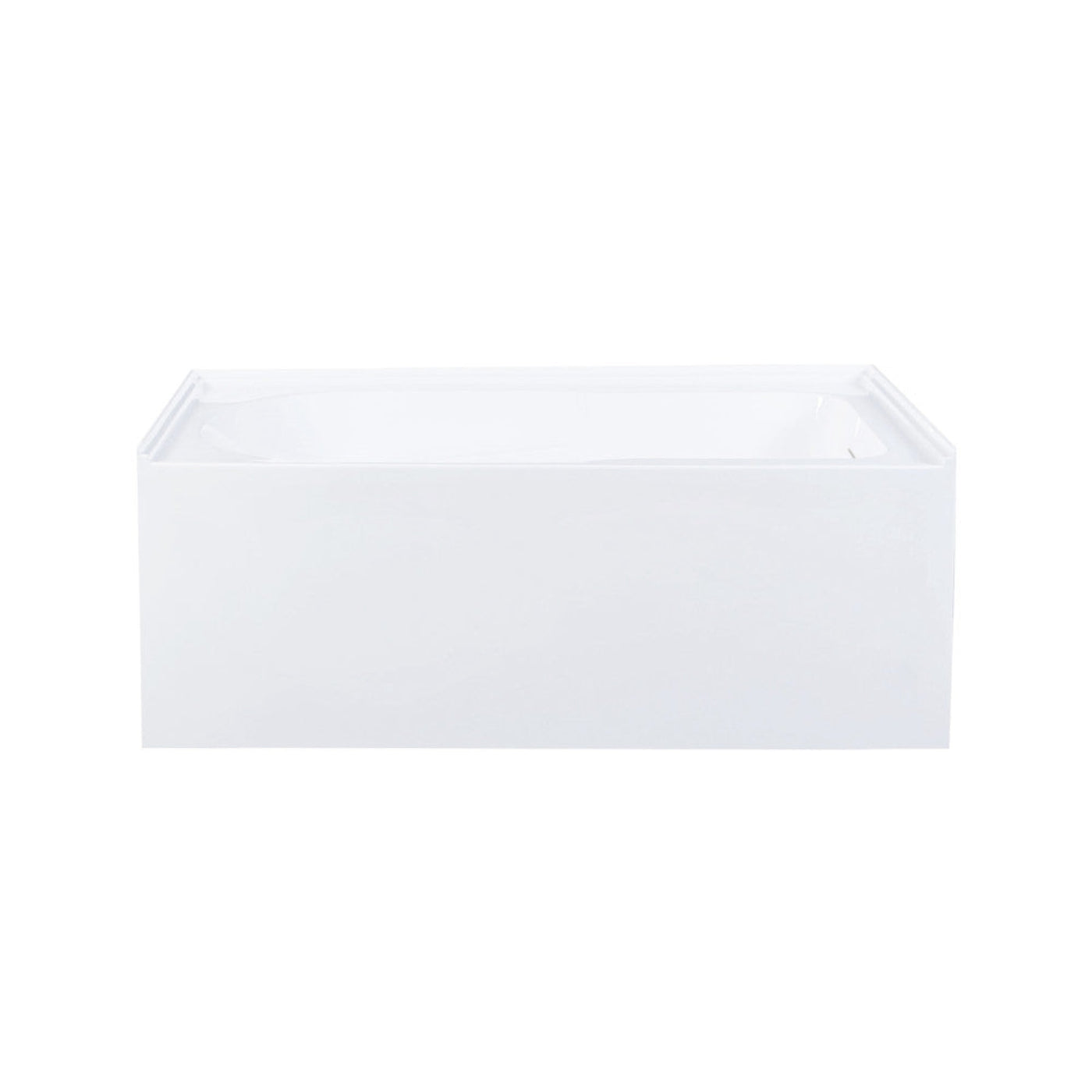 Char-Griller Voltaire 54 x 30 Skirted Left Drain Soaking Apron Bathtub in Glossy White with I - 1769840568430_750