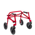 Tru Grit  Klip 4 Wheeled Lightweight Walker/Gait Trainer with 8" Wheels – Extra Small Red -1770268500053_426