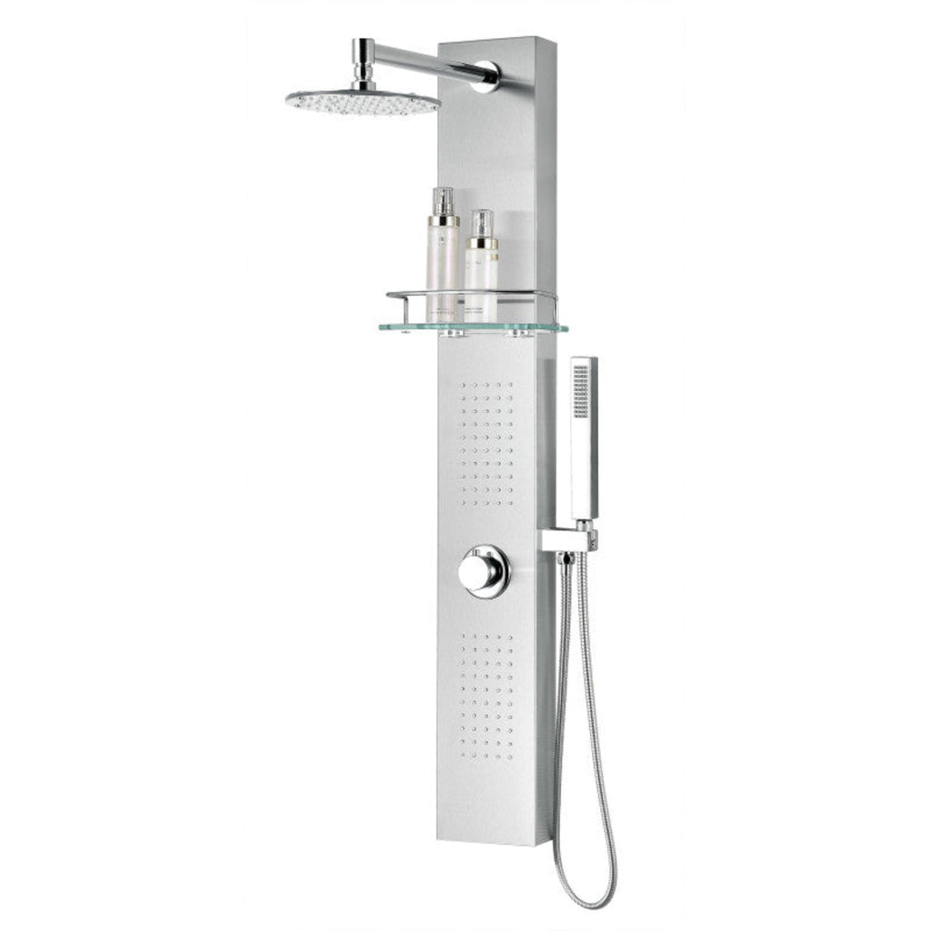 Tru Grit Coastal Series 44 in. 2-Jetted Full Body Shower Panel System with Heavy Rain Sho - 1770272572332_545