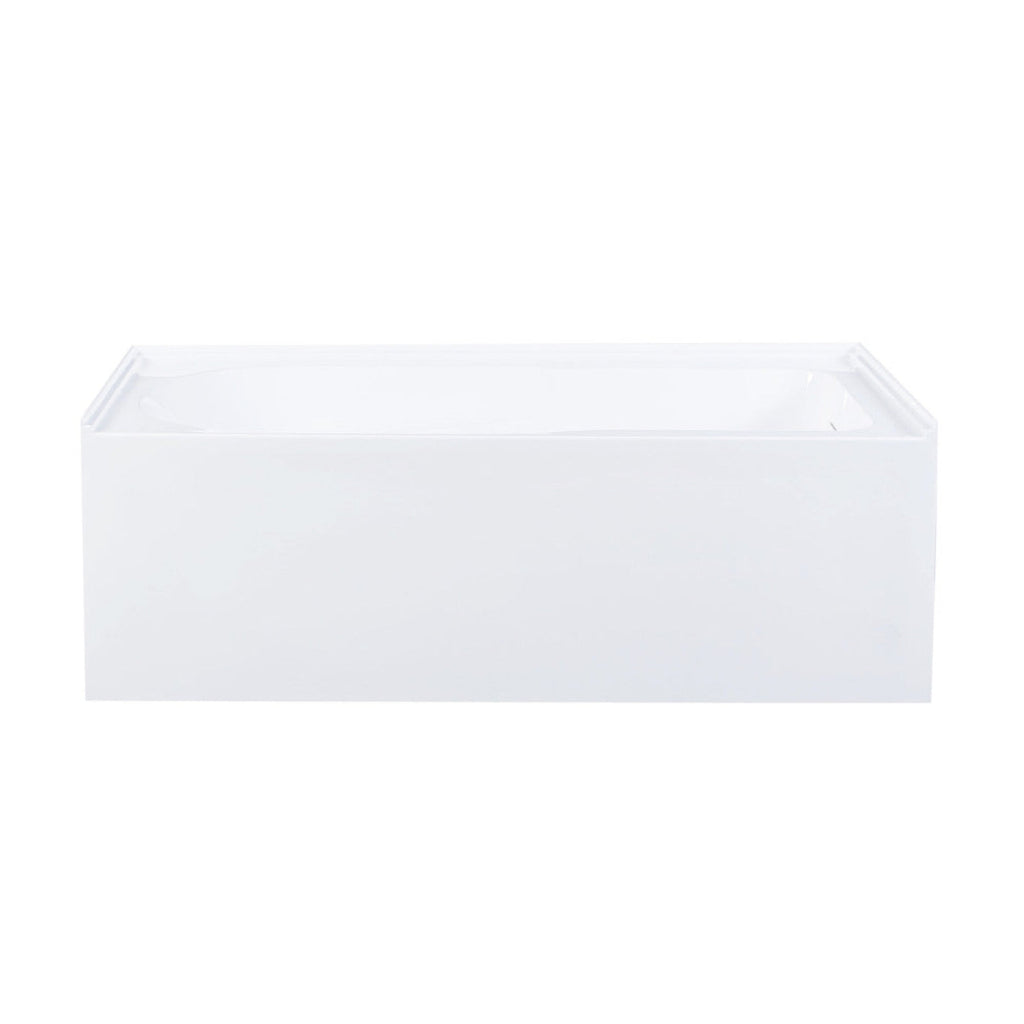 Char-Griller Voltaire 60 x 30 Skirted Right Drain Soaking Apron Bathtub in Glossy White with - 1769842555286_45