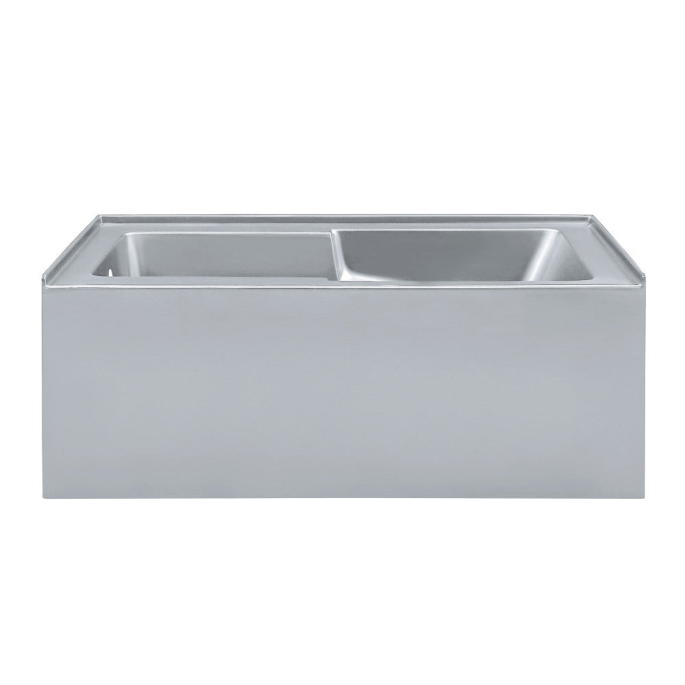 Char-GrillerVoltaire 60" x 32" Left-Hand Drain Alcove Bathtub with Apron and Armrest in Matt - 1769836495859_949