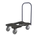 Tru Grit  Snap-Loc 1800 Lb Super-Duty Professional E-Track Push Cart Dolly Black SL1800P6B - 1770270694296_764