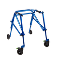 Tru Grit Klip 4 Wheeled Lightweight Walker/Gait Trainer – Medium Blue - 1770266664629_675