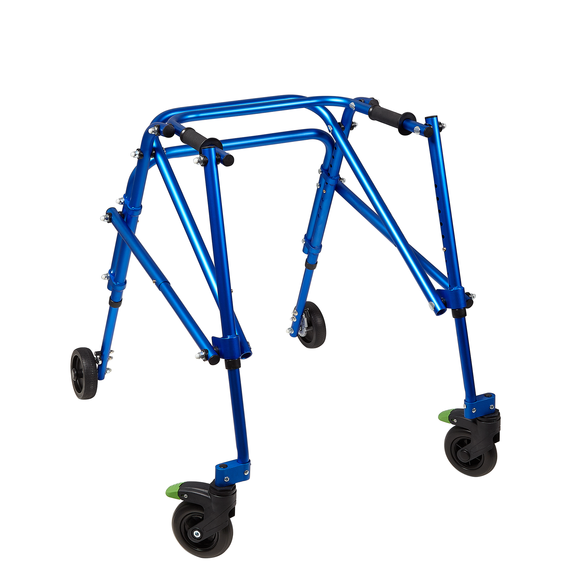 Tru Grit Klip 4 Wheeled Lightweight Walker/Gait Trainer – Medium Blue - 1770266664629_675