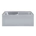Char-Griller Voltaire 60" x 32" Right-Hand Drain Alcove Bathtub with Apron and Armrest in Mat - 1769836500612_30